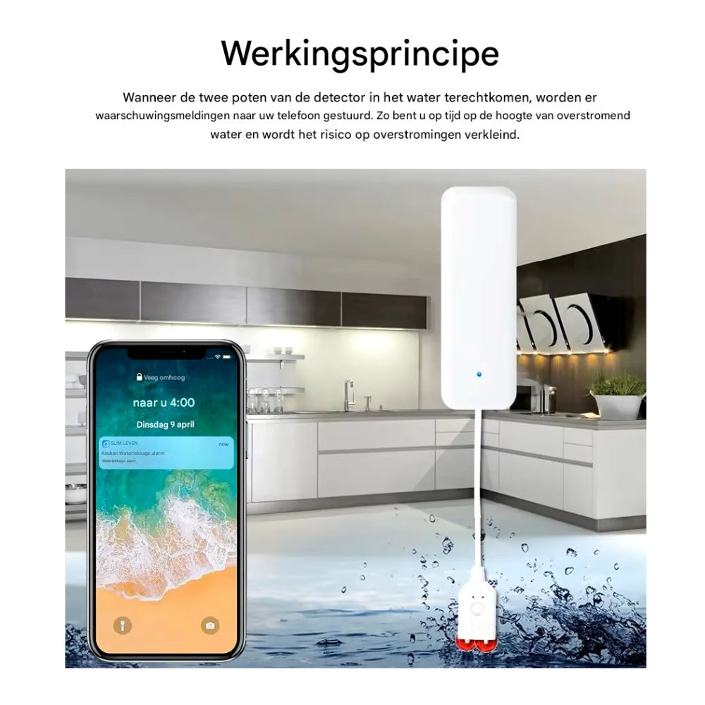 Slimme waterlekkage alarm - Afbeelding 2